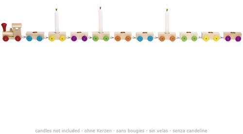Goki Houten Verjaardagstrein, 75cm-3