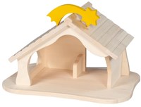 Holztiger houten boerderij kerststal - educatief speelgoed voor kinderen-2