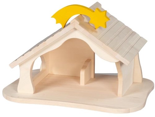 Holztiger houten boerderij kerststal - educatief speelgoed voor kinderen-2