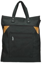 Boodschappentas zwart robuust canvas