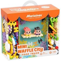 Marioinex bouwblokken Mini Waffle Food Truck 148 stuks speelset