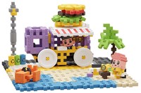 Marioinex bouwblokken Mini Waffle Food Truck 148 stuks speelset-2