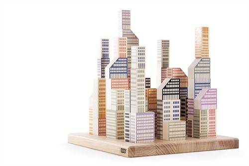 Bajo houten 3D puzzel Manhattan blokken -54 blokjes