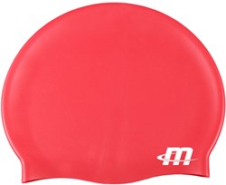 Megaform junior zwemcap siliconen rood voor kinderen 2-8 jaar