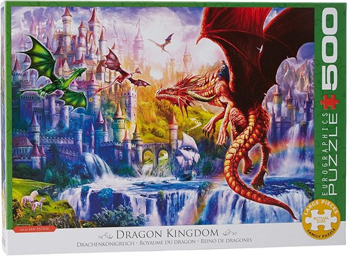 Eurographics puzzel Dragon Kingdom - 500 XL stukjes