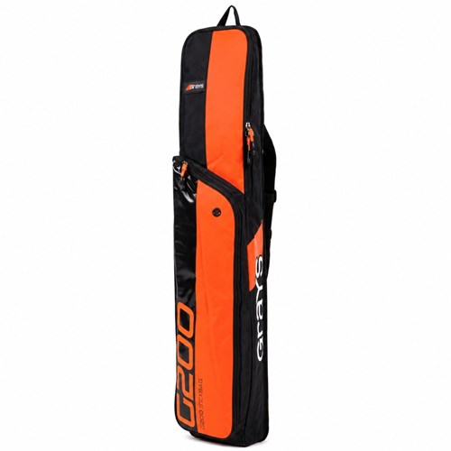 Grays hockey sticktas G200 - zwart oranje - waterafstotend polyester