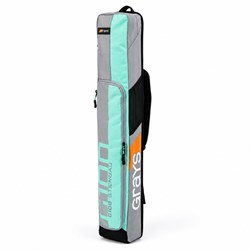 Grays hockeytas G100 sticktas grijs aqua - praktische stickbag