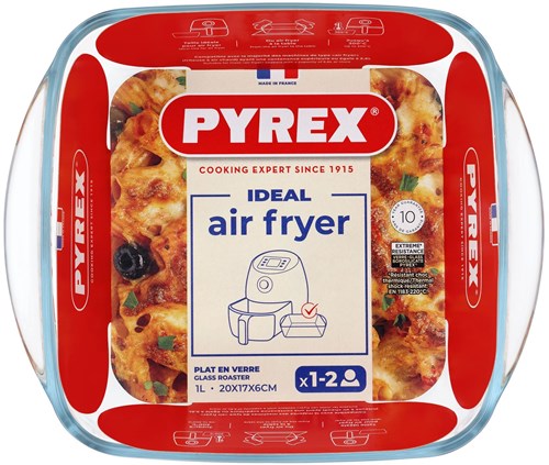 Pyrex ovenschaal airfryer 20x17 cm borosilicaatglas transparant-3