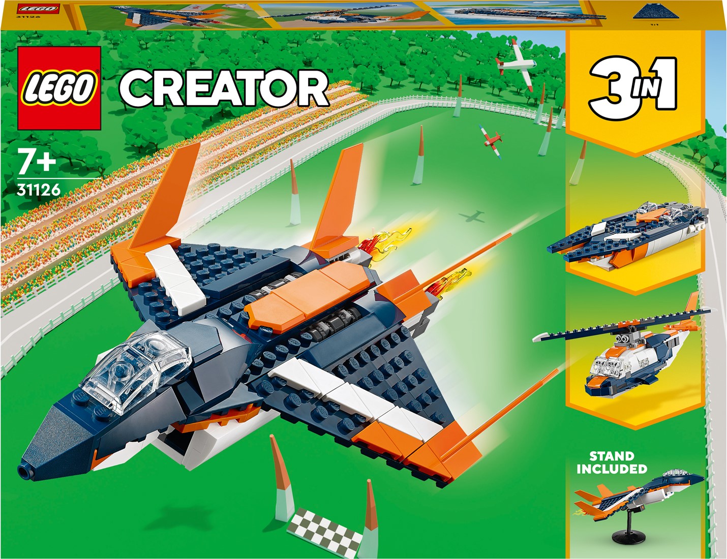 ik klaag kanker bezorgdheid LEGO Creator 3in1 Supersonische straaljager & boot set 31126