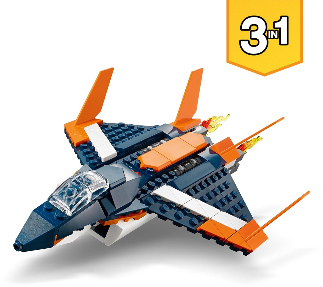 ik klaag kanker bezorgdheid LEGO Creator 3in1 Supersonische straaljager & boot set 31126