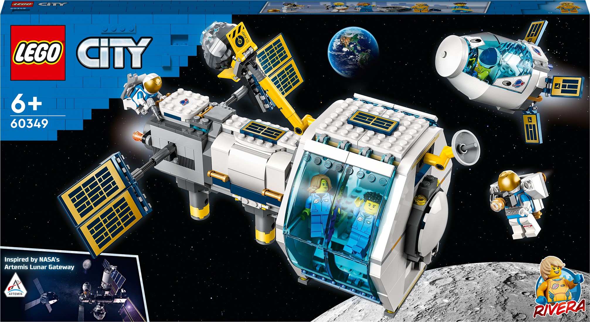 leeg baan Groenteboer LEGO City Ruimtestation op de maan bouwbare modelbouwset 60349
