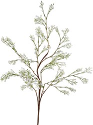 Kunsttak gipskruid wit 110cm