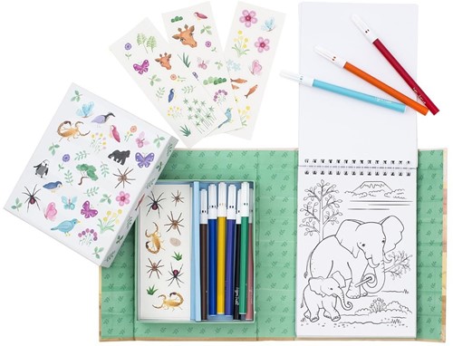 Tiger Tribe Colouring Sets/Animals All Stars