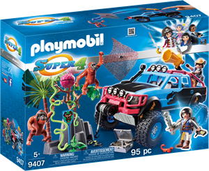 Playmobil Super 4 Monstertruck Met Alex En Brute Brock 9407 playmobil kopen in de aanbieding