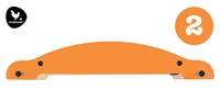 Wishbonebike loopfiets Mini-Flip Mix & Match Base oranje houten speelgoed