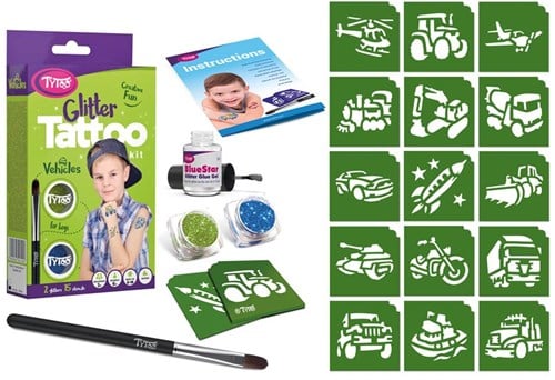 TYTOO Tytoo Glitter Tattoo - Voertuigen