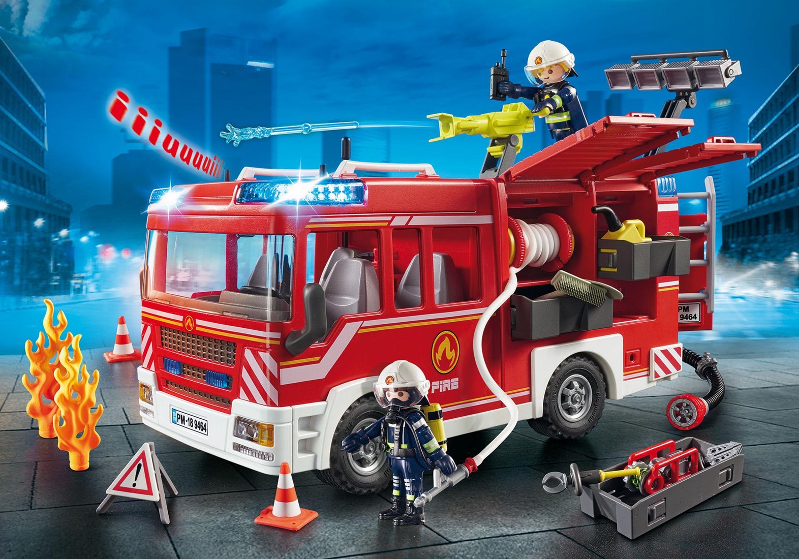 Playmobil City - Brandweer pompwagen 9464