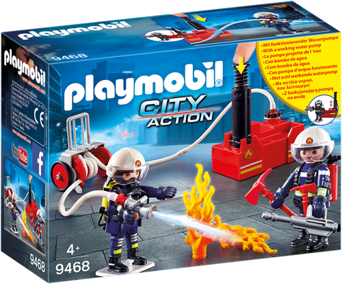 Playmobil City Action - Brandweerteam met waterpomp  9468