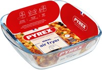Pyrex airfryer ovenschaal 2,2L vierkant glas 25x22x7cm transparant-3