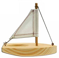 Kids at Work houten bootje DIY bouwpakket voor kinderen