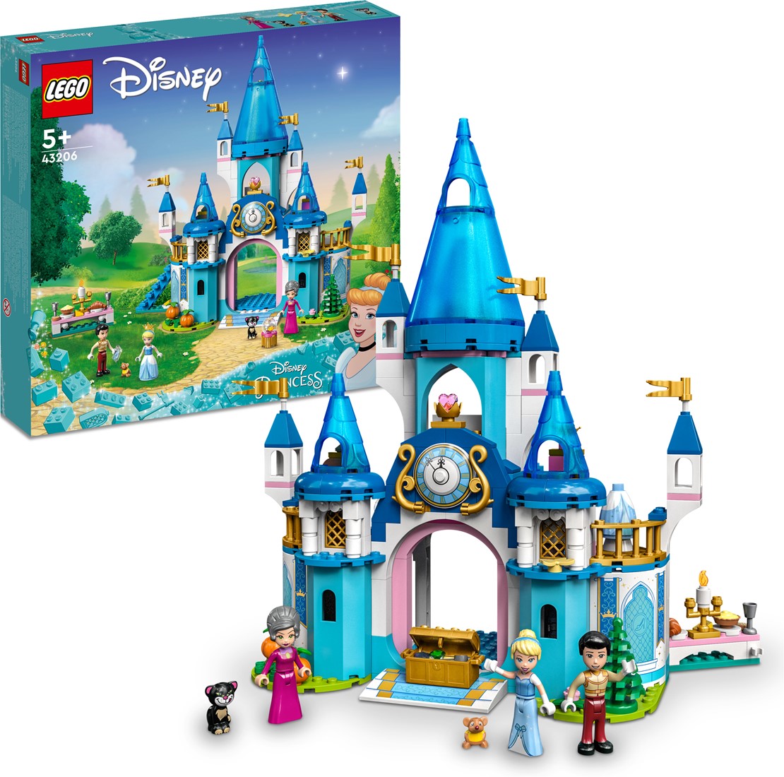 Buitensporig kat Puno LEGO Disney Princess - Het kasteel van Assepoester en de knappe prins 43206  bij Planet Happy