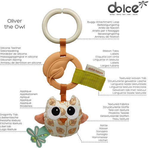 Dolce Toys speelgoed Earth activiteitenhanger - Oliver Uil-2