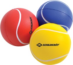 Schildkröt zachte ballen set PU foam speelplezier 7cm tennis look