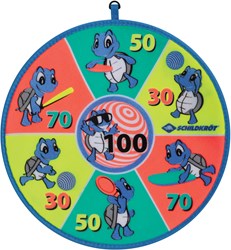 Schildkröt soft dart spel set met klittenband schijven en ballen