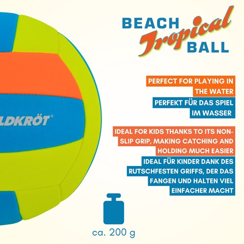 Schildkröt beachvolleybal neopreen tropisch design maat 5 strandbal-3