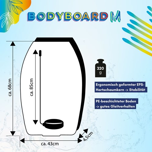 Schildkröt bodyboard M surfplank voor kinderen en volwassenen-2