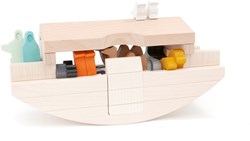 Bajo houten speelgoed Noah's ark met dierenfiguren - educatief