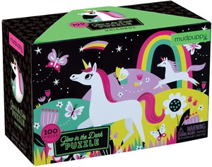 Mudpuppy Glow In Dark Puzzle Unicorns 100Pcs mudpuppy kopen in de aanbieding