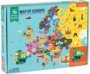 Mudpuppy 70 Pc Geography Puzzle Europe mudpuppy kopen in de aanbieding