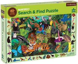 Mudpuppy Search Find Puzzle Rainforest 64Pcs mudpuppy kopen in de aanbieding