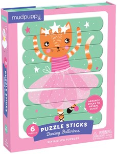 Mudpuppy Puzzle Sticks Dancing Ballerinas 24Pcs mudpuppy kopen in de aanbieding