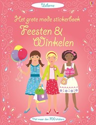 Harlekijn mode stickerboek feesten en winkelen voor kinderen 4+ stickers