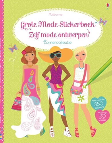 Harlekijn mode stickerboek zomercollectie - creatief speelgoed boek