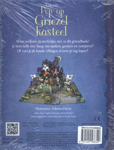 Usborne pop-up griezelkasteel kinderboek - interactief horrorboek 5+-2