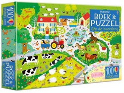 Usborne Boek & Puzzel - Boerderij educatief speelgoed voor kinderen