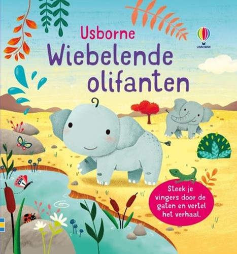 Usborne babyboek olifanten - interactief kartonboek voor peuters