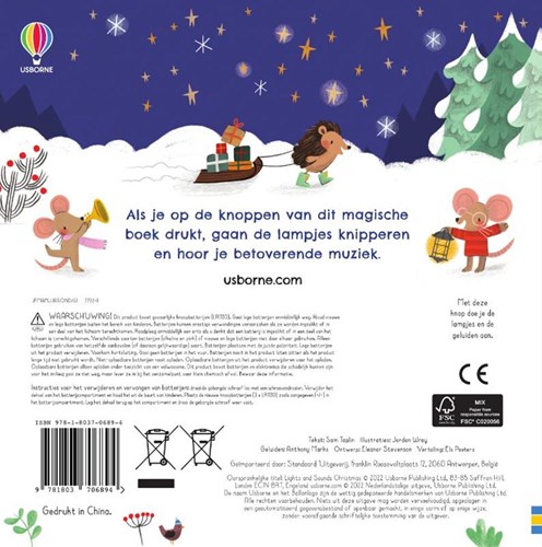 Harlekijn geluidenboek kerstmis - interactief kerstboek met lichtjes-2