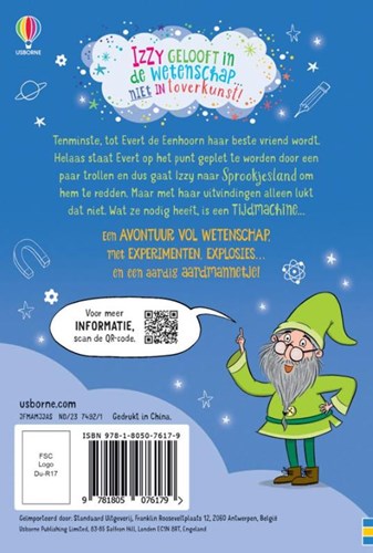 Usborne kinderboek Izzy de uitvinder tijdmachine avontuur 6+-2