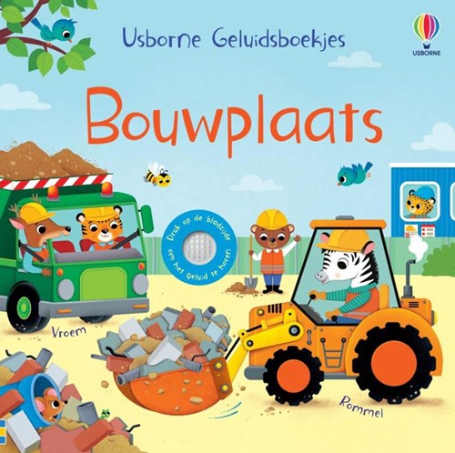 Usborne geluidsboek bouwplaats - interactief kinderboek met geluiden