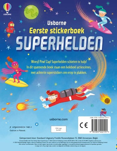 NL - Usborne stickerboek Superhelden voor kinderen vanaf 3 jaar-2