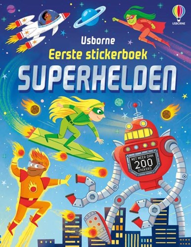NL - Usborne stickerboek Superhelden voor kinderen vanaf 3 jaar