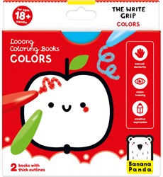 Banana Panda Laaang Kleurboekje: De schrijf greep kleuren 18+