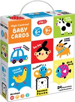 Banana Panda Hoog contrast  babykaarten 6m+ 9m+