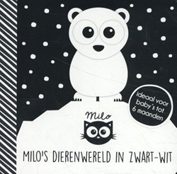 Oogappel babyboek dieren zwart-wit Milo's wereld visuele stimulatie