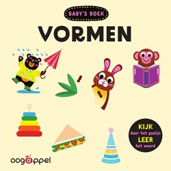 Oogappel baby boek vormen kartonboek voor peuters en baby's