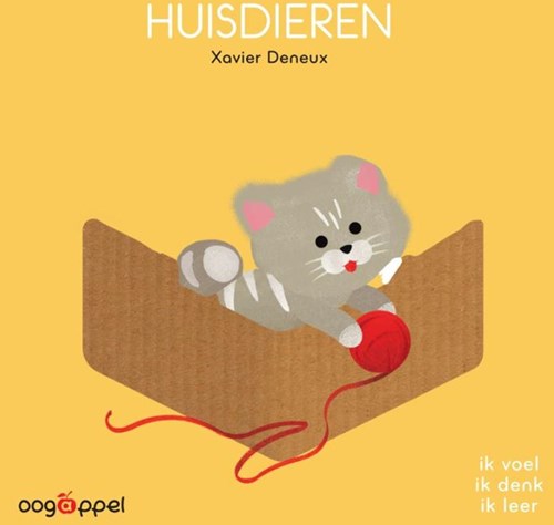 Oogappel kartonboek huisdieren voelboek voor peuters en kinderen